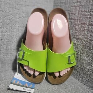 Betula Birkenstock Catalina Soft Footbed Size EU 42 US L11 M9 Lime Green Sandals